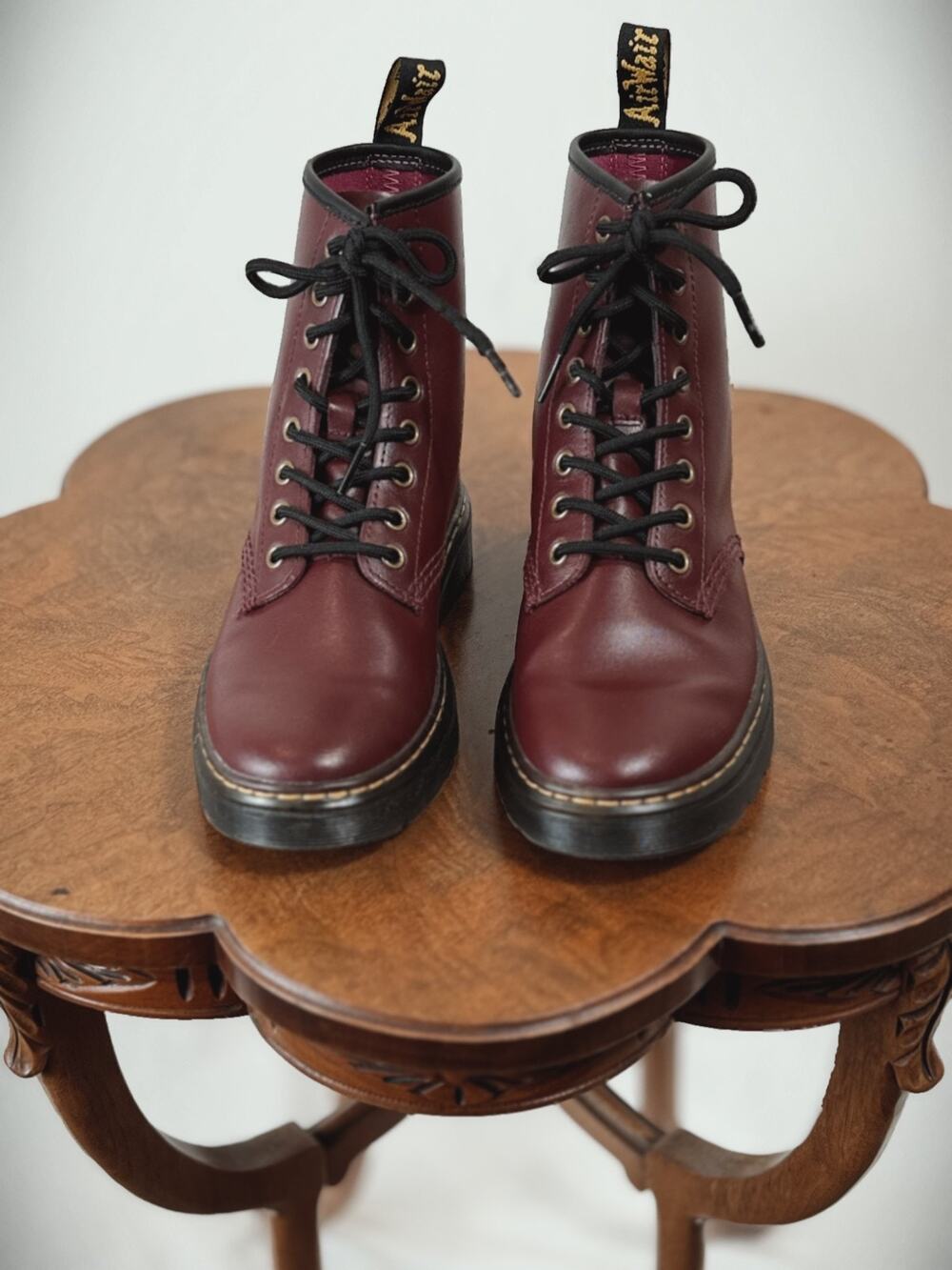 Dr. Martens Zavala Lace Up Combat Boot US Women's 6 Men's 5 Cherry Red #0021